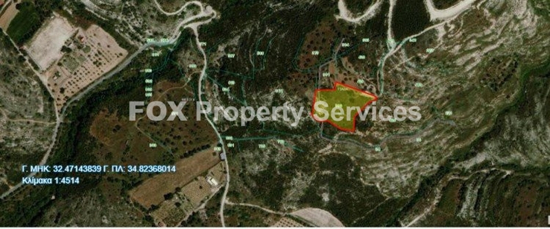 Plot, For Sale, Paphos, Tsada
